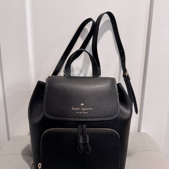 KATE SPADE Darcy grain leather black backpack New with tags - Picture 5 of 12